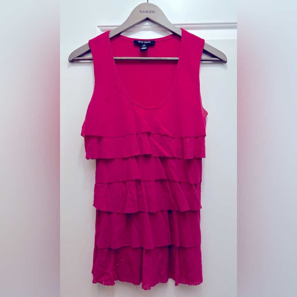 WHITE HOUSE BLACK MARKET Sleeveless Tiered Tank